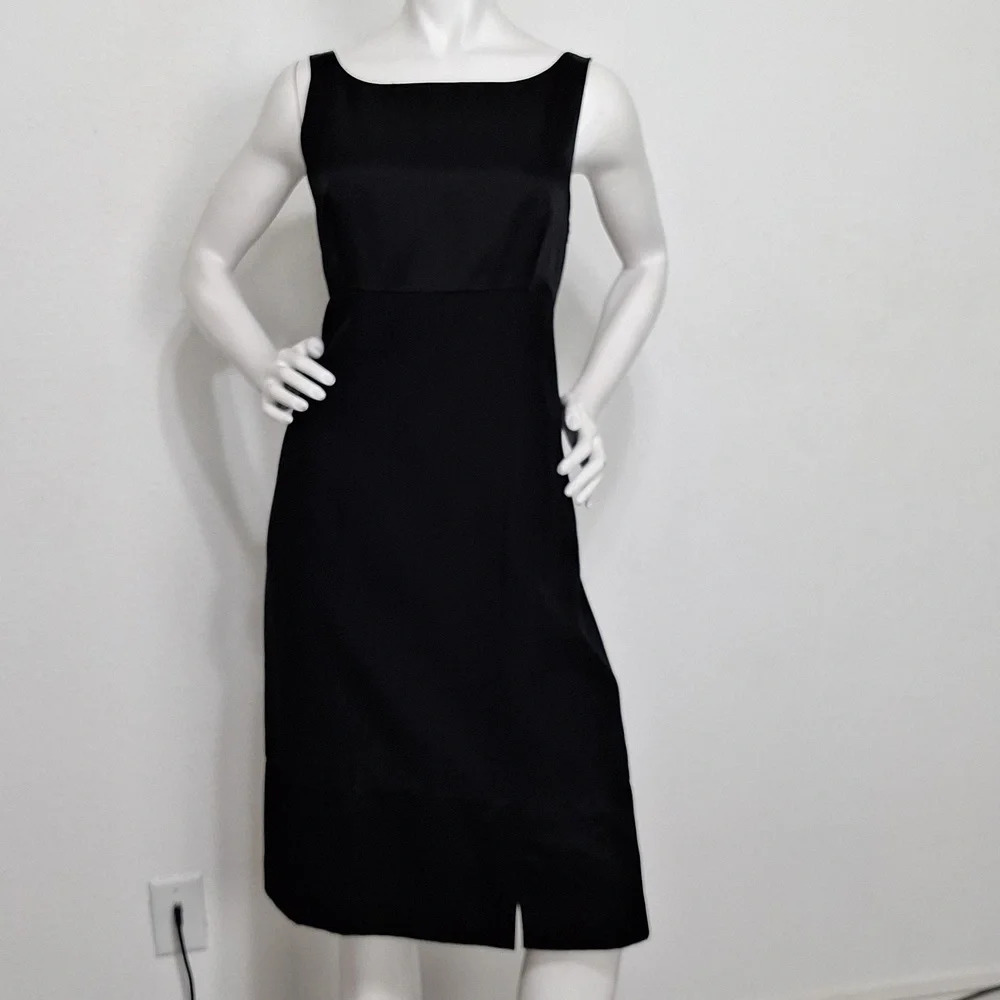 Evan Picone Vintage Classic Minimalist Capsule Careerwear Sheath Midi Dress *12